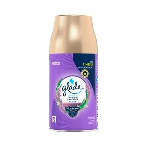 GLADE Recambio para ambientador automático en spray con frangancia a lavanda y aloe vera 269 ml.