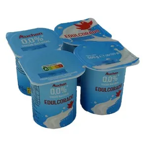 AUCHAN Yogur desnatado (0.0% materia grasa) natural edulcorado 4 x 125 g. Producto Alcampo