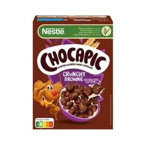 CHOCAPIC de Nestlé Copos de maiz recubiertos de chocolate con sabor a brownie 300 g.