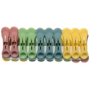Set de 20 pinzas de plástico grandes de colores, ACTUEL.