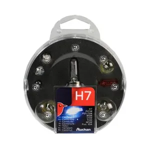 Estuche de bombillas H7-P21W-P12/5W-R5W-C5W-T4W-W5W-Fusible 10A, PRODUCTO ALCAMPO.