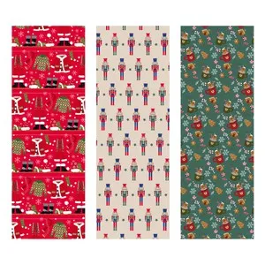Papel de regalo rollo de 2m modelos surtidos Navidad, AUCHAN