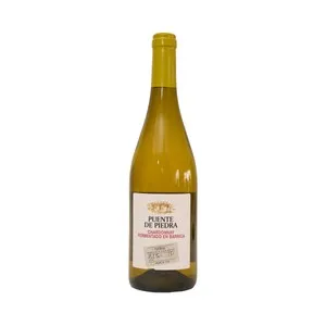 PUENTE DE PIEDRA Vino blanco fermentado en barrica con D.O. Cariñena botella 75 cl.