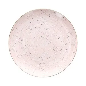Plato llano de porcelana 27cm, TOGNANA Metropolis. rosa