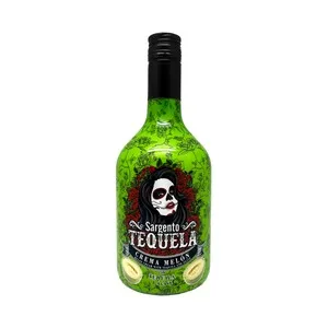 SARGENTO TEQUELA Licor de crema de melón con tequila y agave botella 70 cl.