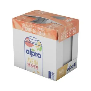 ALPRO Bebida avena 0% azúcar caja 6x1 l.