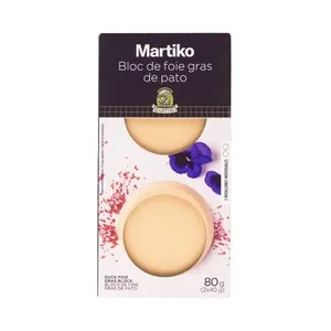 MARTIKO Bloc de foie gras de pato (de Navarra) 2 x 40 g.
