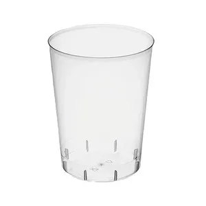Pack de 4 vasos de plastico reutilizable transparente de 600CC, MAXI