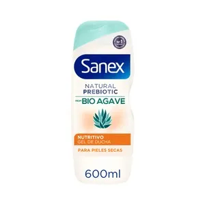 SANEX Gel nutritivo para baño o ducha con prebiótico, para pieles secas SANEX Natural prebiotic 600 ml.