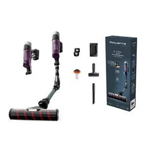 Aspiradora escoba ROWENTA RH2048 X-FORCE 9.60 ALLERGY, 100 AW, 45 min, filtro HEPA, tecnología Flex