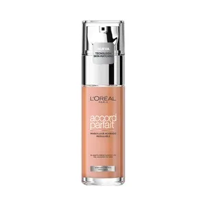 L´ORÉAL PARIS Accord parfait Tono 2R Vanille rosé Base maquillaje con textura fundente y sin efecto máscara.