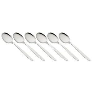 Set de 6 cucharas de mesa de acero inoxidable, Monoblock MALTA.