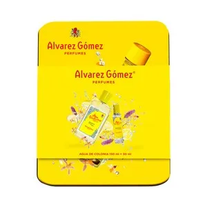 ALVAREZ GÓMEZ Estuche (lata) con colonia unisex (150 ml + 30 ml).