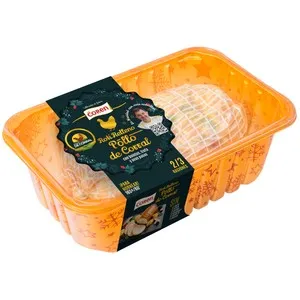 COREN Roti de pollo de corral relleno con boletus, trufa y uvas pasas 750 g.