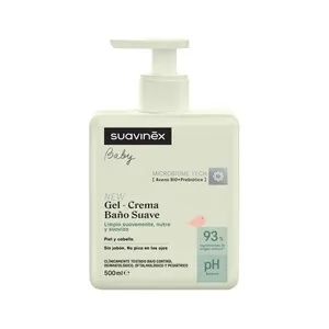 SUAVINEX Gel - crema pediátrico sin jabón, para cuerpo y cabello 500 ml.
