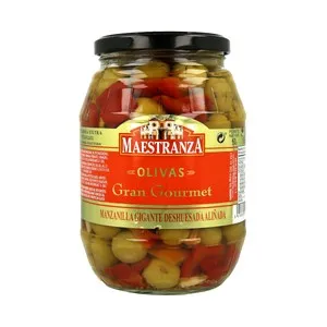 MAESTRANZA Aceituna aliñada manzanilla sin hueso MAESTRANZA 570 g.