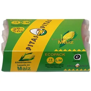 PITAS Huevos de gallinas en jaulas acondicionadas clase L / M y cat. A 12 uds.