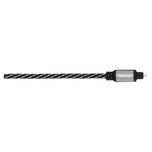 Cable HAMA de óptico de audio macho a óptico de audio macho de 1,5 metros, color negro.