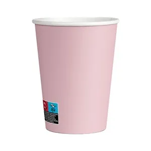 Pack de 20 vasos de cartón 25cl, color rosa, ACTUEL.