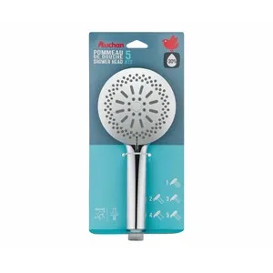 Alcachofa de ducha, 5 funciones, PRODUCTO ALCAMPO.