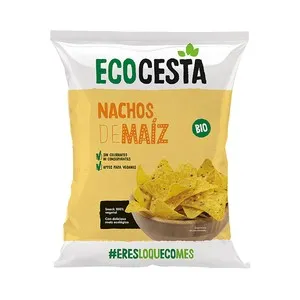 ECOCESTA Nachos de maíz ecológico, sin colorantes ni consevantes 125 g.