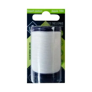 Hilo blanco 100% algodón, 200m., STYLE.