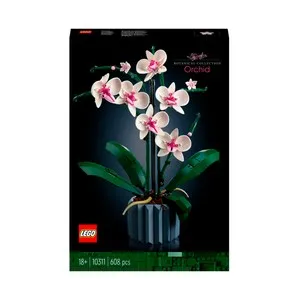 LEGO 10311, Orquídeas Kit de construcción de planta decorativa, 608 pcs +18 Meses