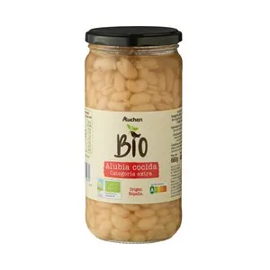 ALCAMPO ECOLÓGICO Alubias cocidas ecológicas de categoría extra 450 g.
