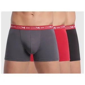 Lote de 3 calzoncillos bóxer de algodón para hombre DIM Coton Stretch, talla XXL.