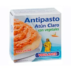 VIGILANTE Antipasto atún claro con vegetales 80 g.