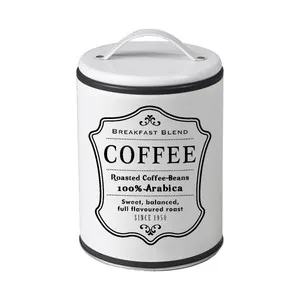 Bote de cocina metálico con tapa con asa para café, IBILI.