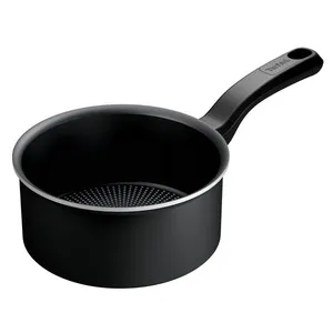 Cacerola de aluminio con tapa de vidrio e interior antiadherente 20 cm. Vitro. TEFAL.