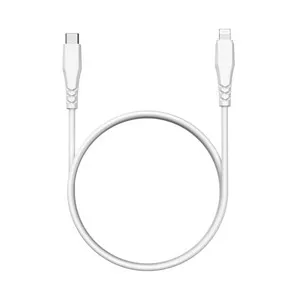 Cable USB C a USB lightning QILIVE 600183169 , longitud 0,6 metros, color blanco.