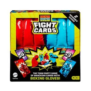 Juego de cartas de lucha Fight Cards, 2 guantes incluidos, MATTEL.