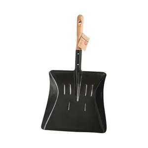 ACTUEL Recogedor de mano con pala de metal y mango de madera FSC.