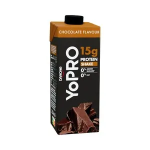 YOPRO Batido con sabor a chocolate, sin azúcares ni grasa y con alto contenido en proteinas de Danone 250 ml.