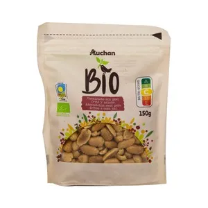ALCAMPO ECOLÓGICO Cacahuetes repelados fritos y salados 150 g.