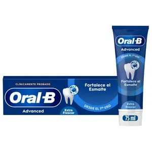 ORAL-B Advanced Pasta de dientes fortalecedora del esmalte, sabor hierbabuena y eucalipto 75 ml.