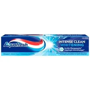 AQUAFRESH Intense clean whitening Pasta de dientes con doble acción blanqueante 75 ml.