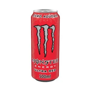 MONSTER Energy Ultra red Bebida energética sin azúcar lata de 500 ml.
