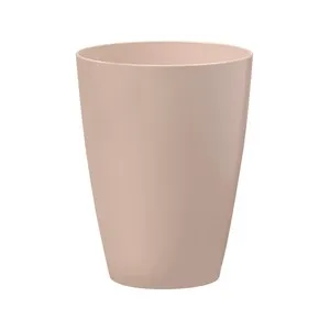 Vaso de plástico reutilizable de 27cl, color topo, ACTUEL