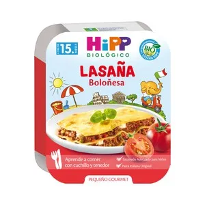 HIPP Biológico pequeño gourmet Lasaña Boloñesa, a partir de 15 meses 250 g.