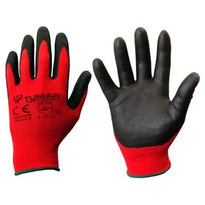 Guante nylon recubierto nitrilo foam talla 7, TAMAN.