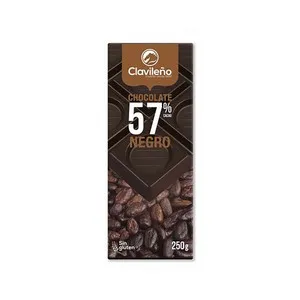 CLAVILEÑO Chocolate extrafino puro, 57 % cacao 250 g.