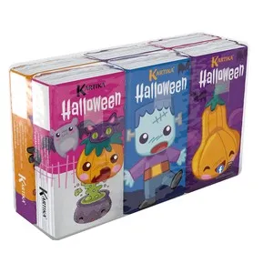KARTIKA Pañuelos de 4 capas halloween pack de 6X9