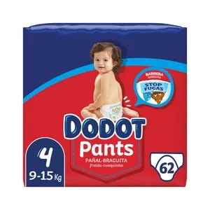 DODOT Pants (braguitas) de aprendizaje talla 4 (9-15 kg) 62 uds.