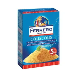FERRERO Couscous mediano, cocción en 5 minutos paquete 500 g.
