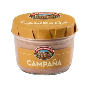 CASA TARRADELLAS Paté de hígado de cerdo y campaña frasco de 125 g.