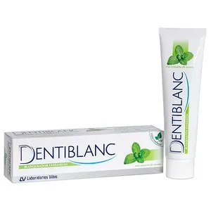 DENTIBLANC Pasta de dientes blanqueadora con intenso sabor a menta DENTIBLANC Extrafresh 100 ml.