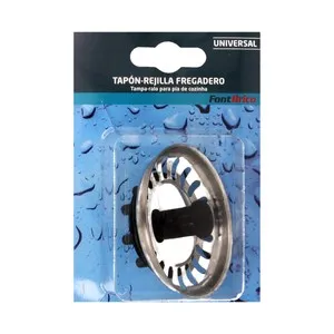 Tapón de acero inoxidable para uso en fregaderos, FONTBRICO